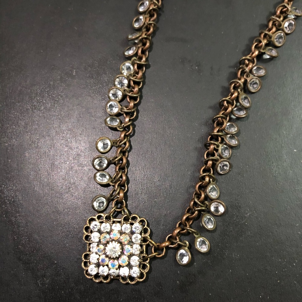 Kenny Ma Necklace with clear crystals